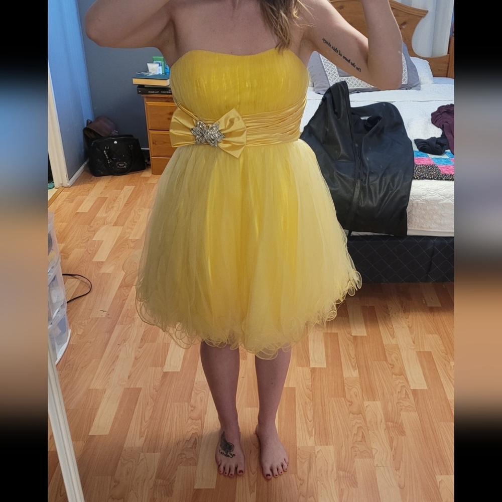 Yellow Prom Dress - Picture 2 of 2